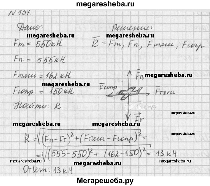 Статистика номер 137. 4 Силы которые действуют на самолет.