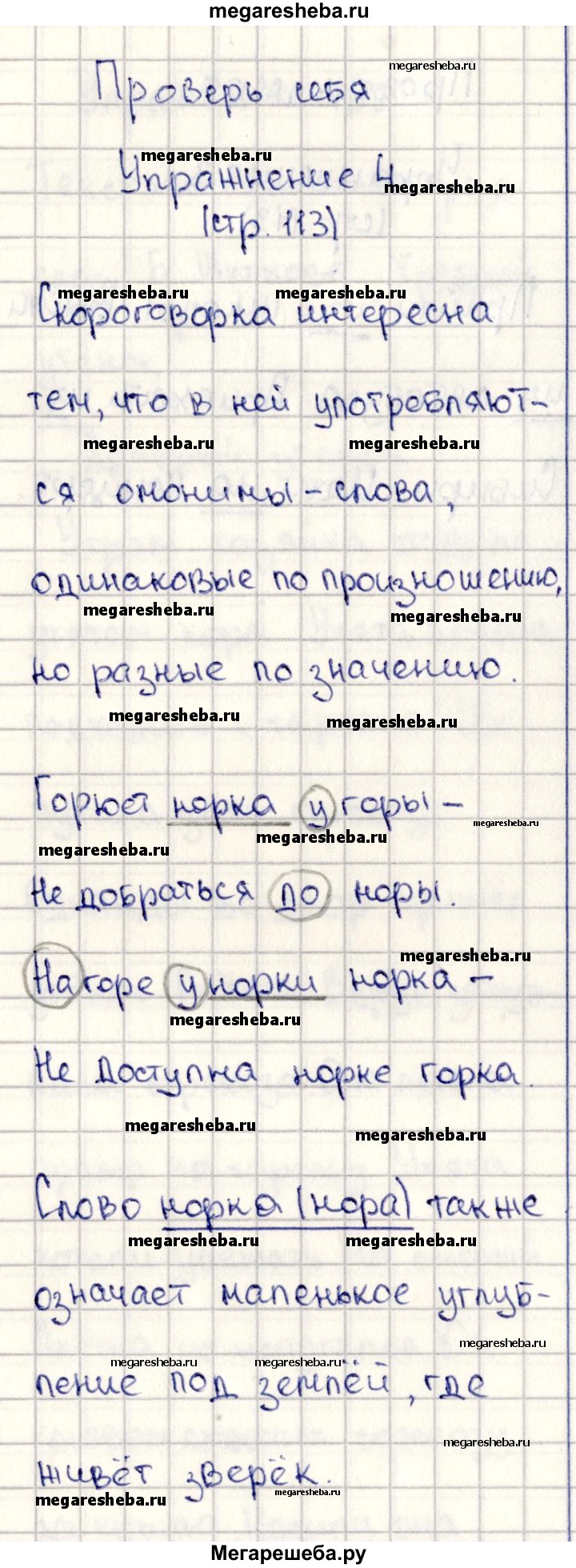 Часть 2 проверь себя - стр. 113 гдз по русскому языку 2 класс Канакина, Горецкий  учебник