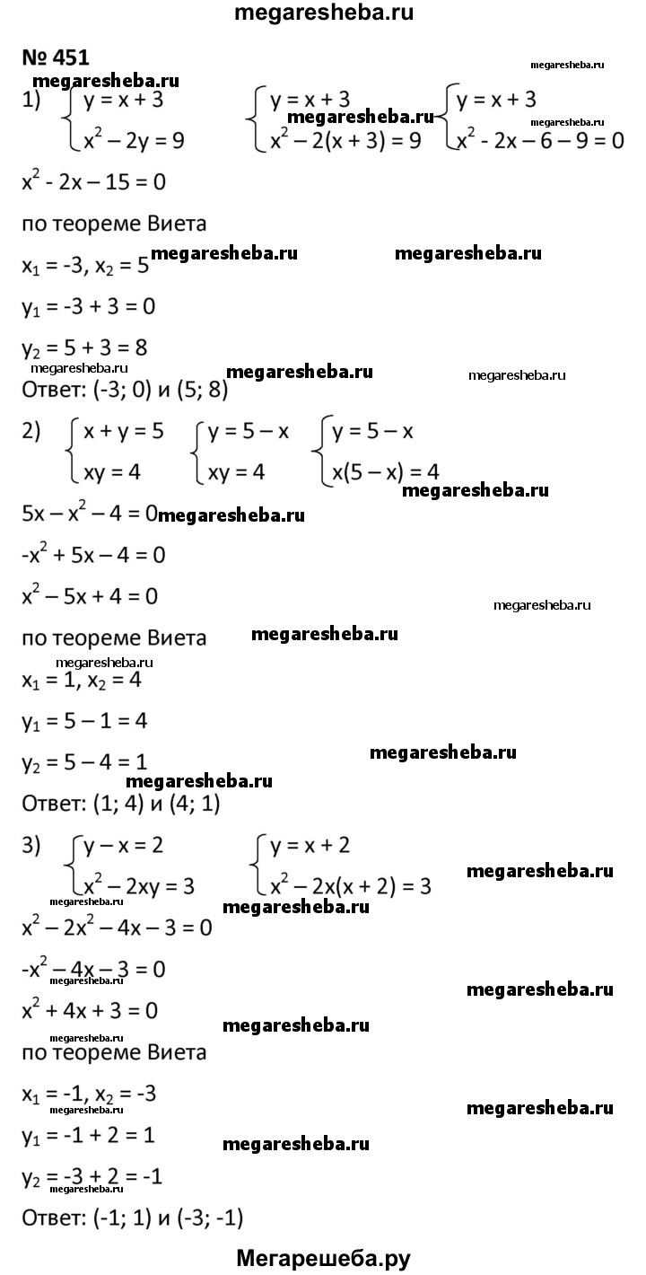 Uprazhnenie 451 Gdz Po Algebre 9 Klass Merzlyak Polonskij Uprazhnenie 451 Gdz Po Algebre 9 Klass Merzlyak Polonskij