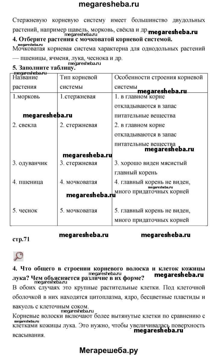 Параграф - 20 гдз по биологии 7 класс Пасечник, Суматохин